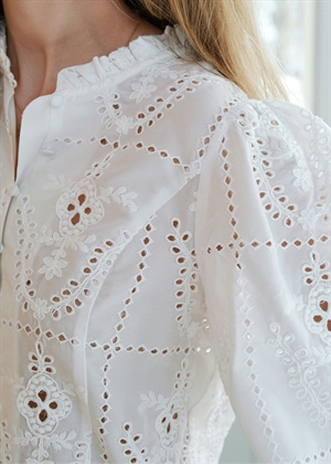 Gilda embroidery bluse White Neo Noir 